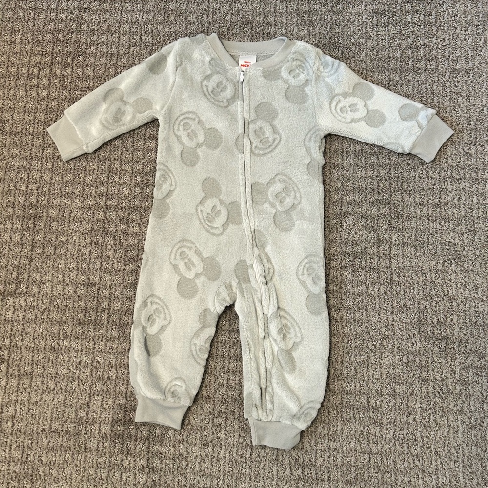 Disney Gray Mickey Mouse One Piece